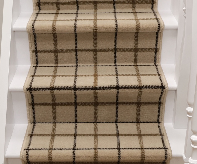 MAESTRO-STAIR-RUNNER-CHECK-NATURAL_F-1.jpg MAESTRO CHECK NATURAL - Image 1