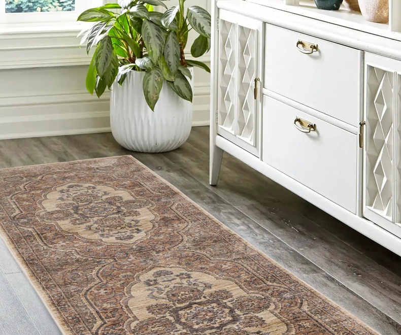 interior design carpet RAJA MEDALLION TERRA - Image 1